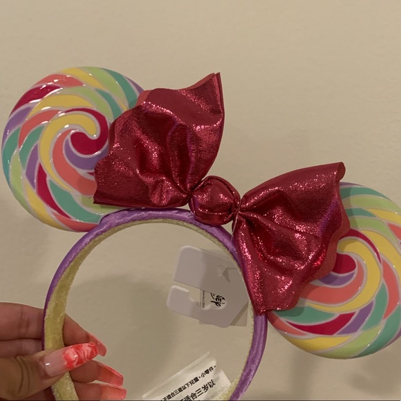 🍭MINNIE MOUSE EARS LOLLIPOP HEADBAND Disney Food - Picture 2 of 5